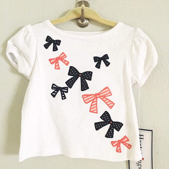 Hartstrings Bows Knit top 12M toddler girls NWT - Picture 1 of 3